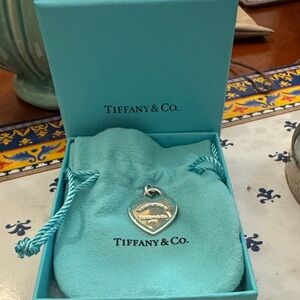 Authentic Tiffany & Co. Silver Heart pendant.